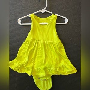 AUTHENTIC POSH PEANUT TWIRL DRESS LIME GREEN